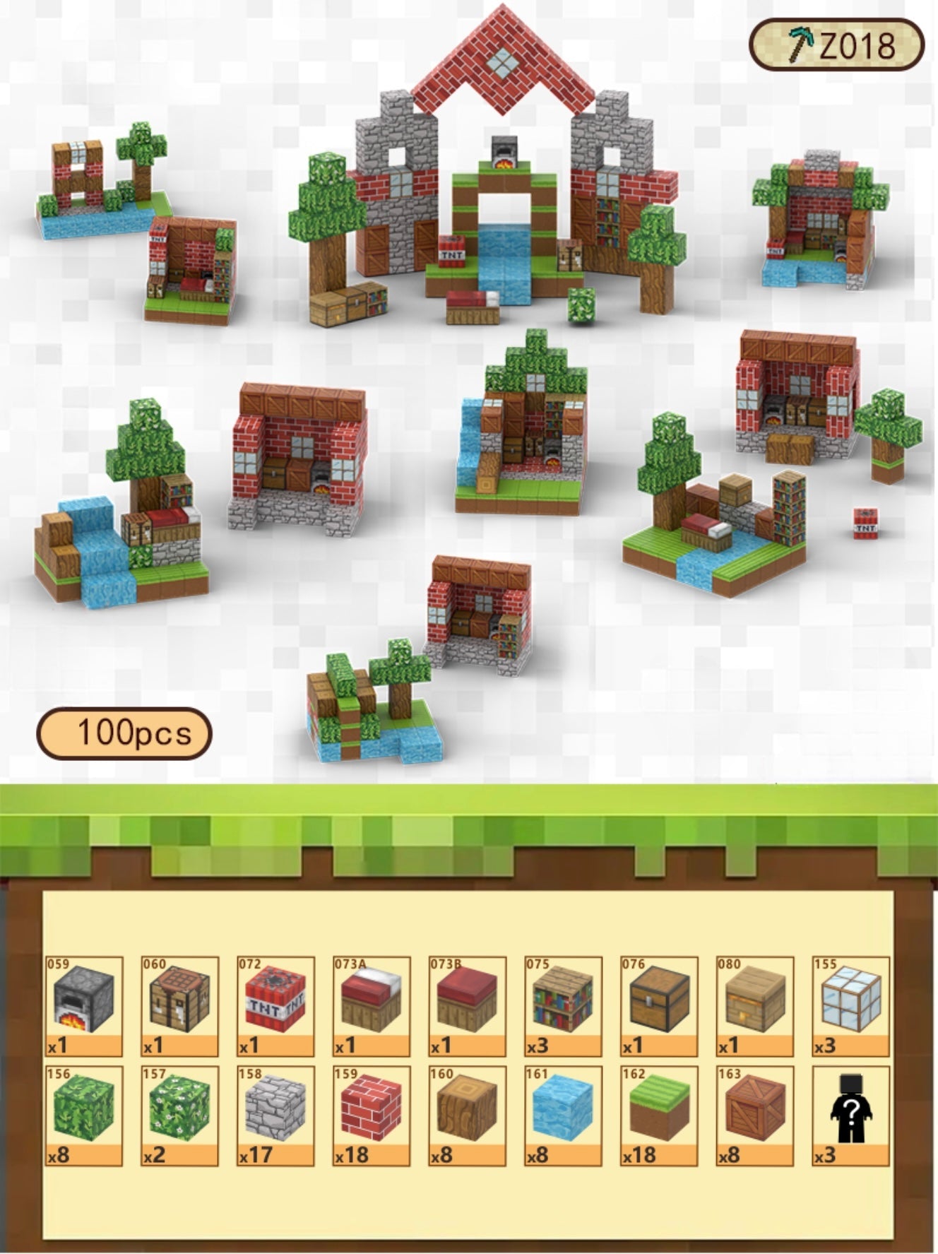 Z018 - Village Kit - 100 pcs